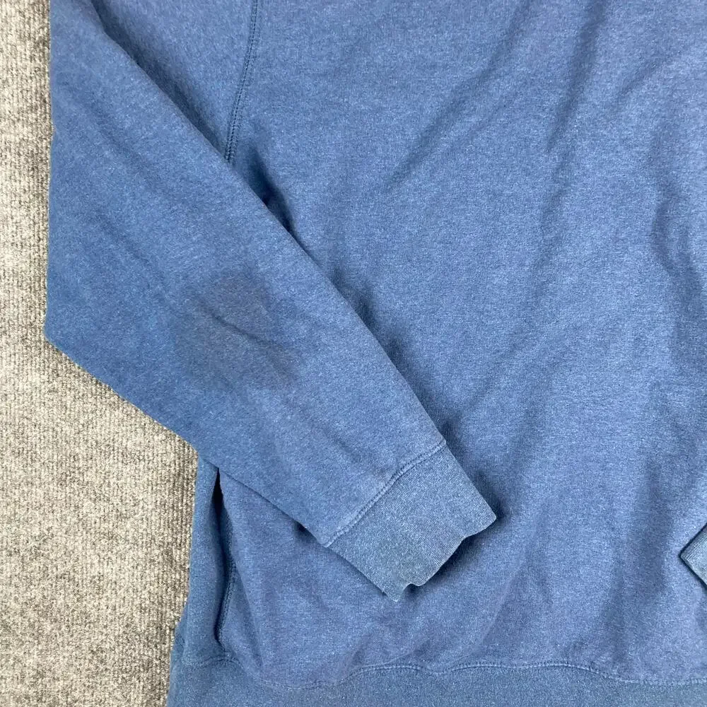 The North Face Hoodie Mens XL Blue Pullover‎ Fleece Casual Kangaroo Pocket